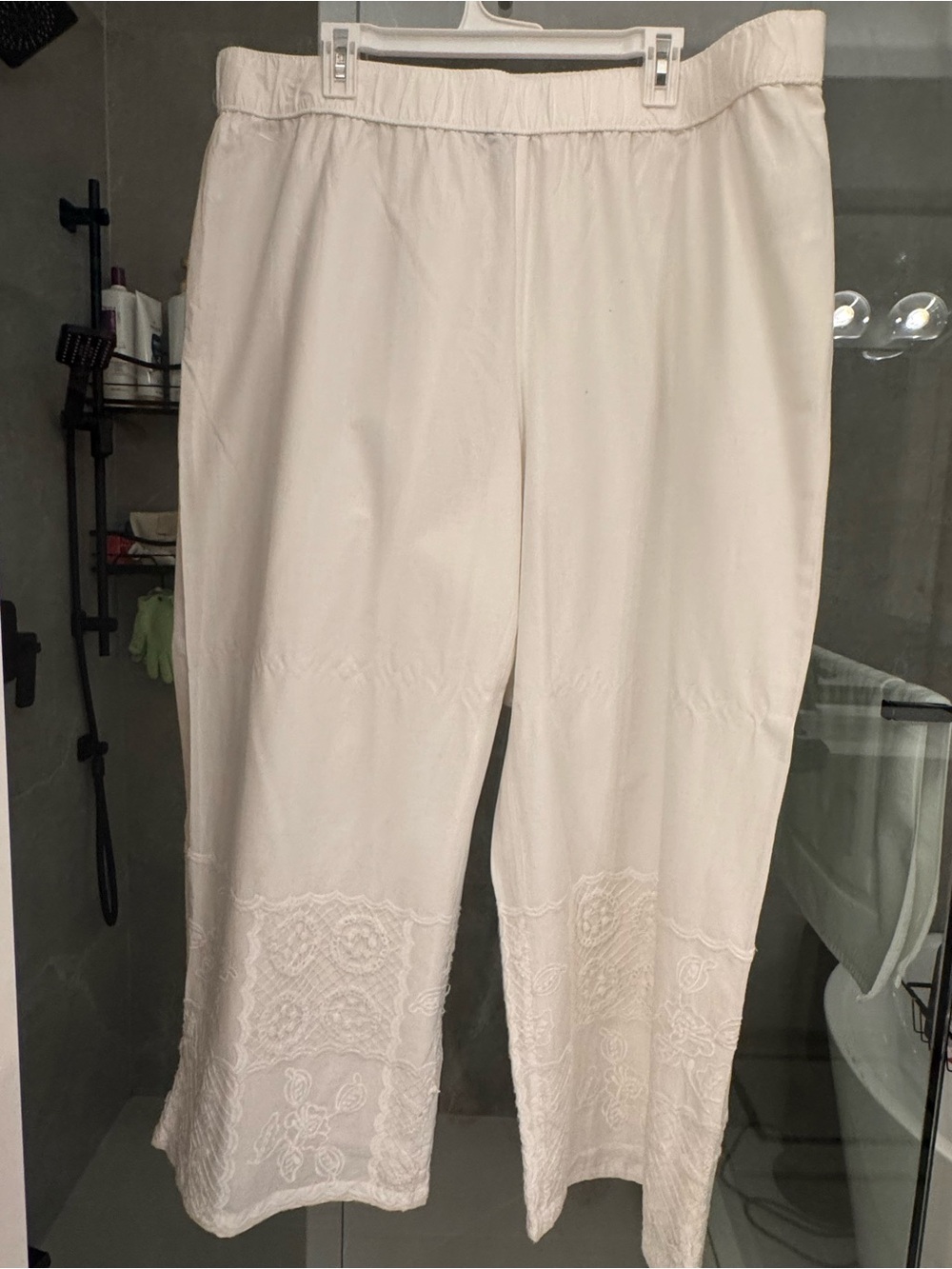 Brand new Women's Embroidered Wide-Leg Pants